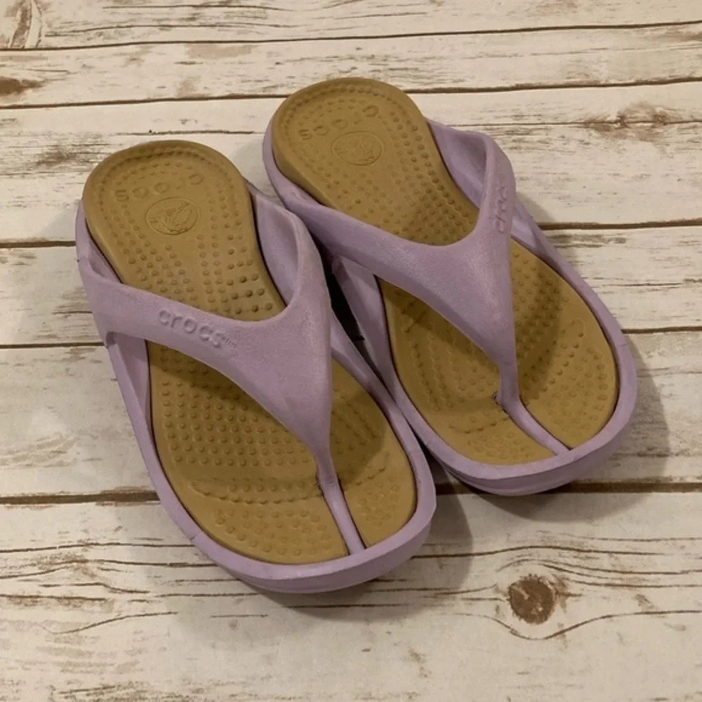 Crocs Women’s Kadee Flip Flop Orchid Lilac Size 9